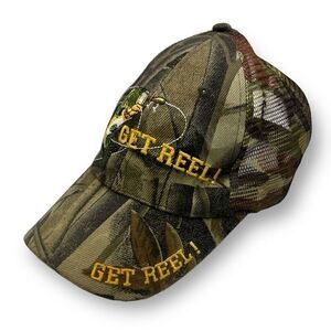 Get Reel Camo Fishing Hat One Size
